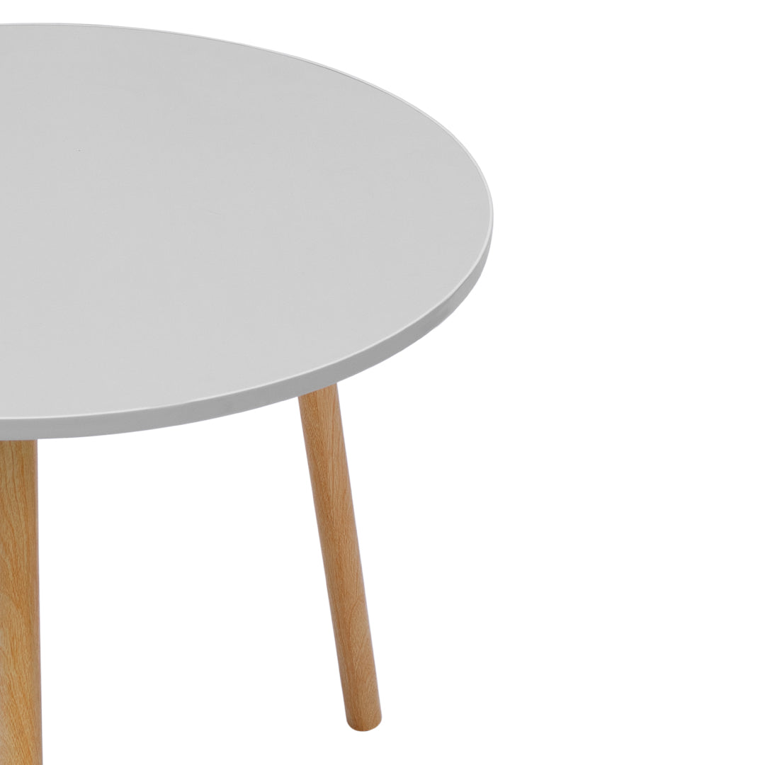 Mesa de Centro Tripode Redonda Color Blanca