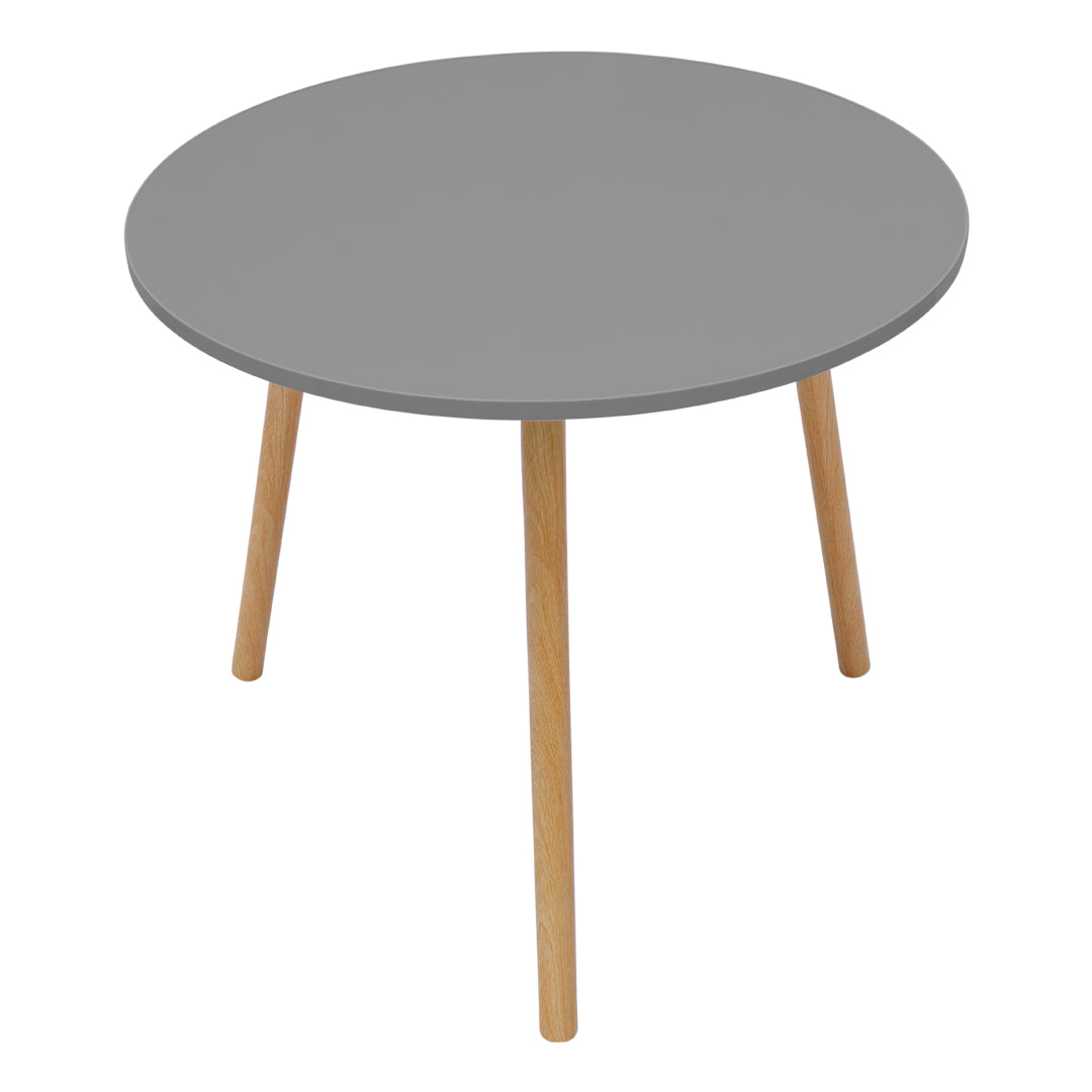 Mesa de Centro Tripode Redonda Color Gris