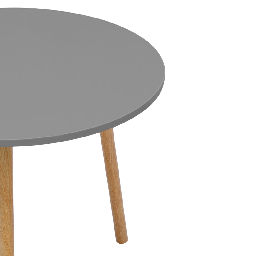 Mesa de Centro Tripode Redonda Color Gris