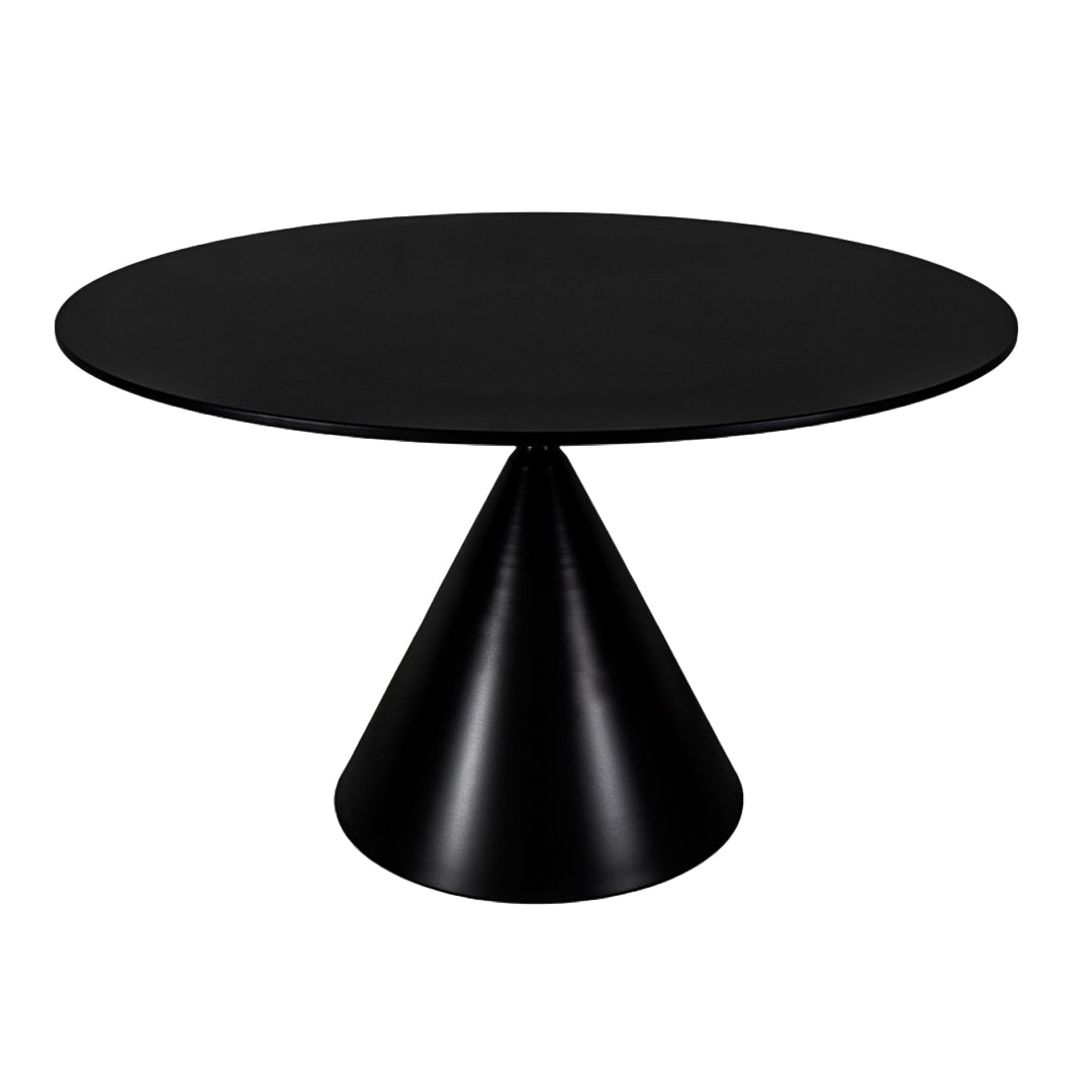 Mesa Comedor Redondo Base Cónica - Color Negro
