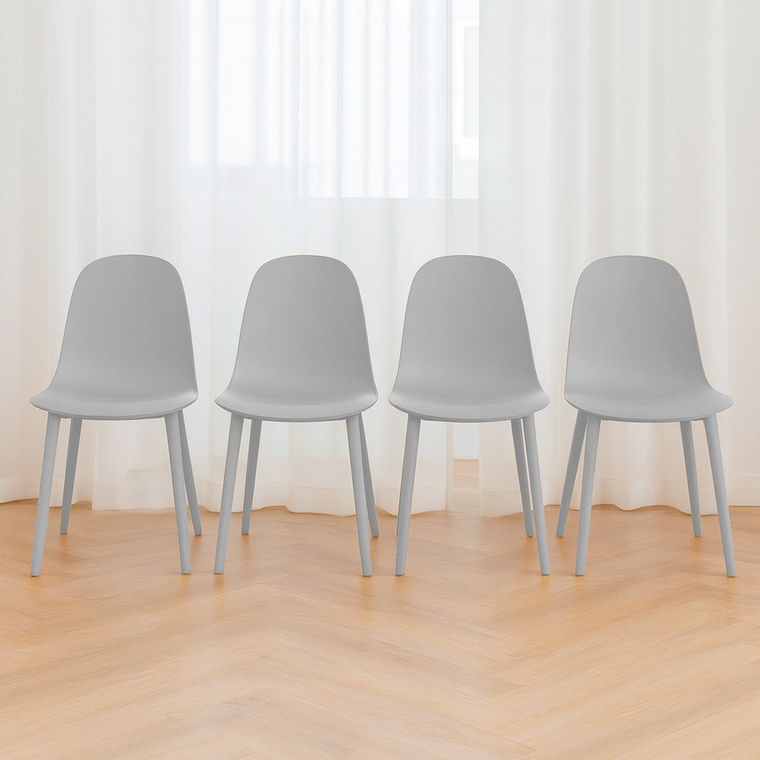 Set de 4 Sillas Ergonómicas – Color Blanco
