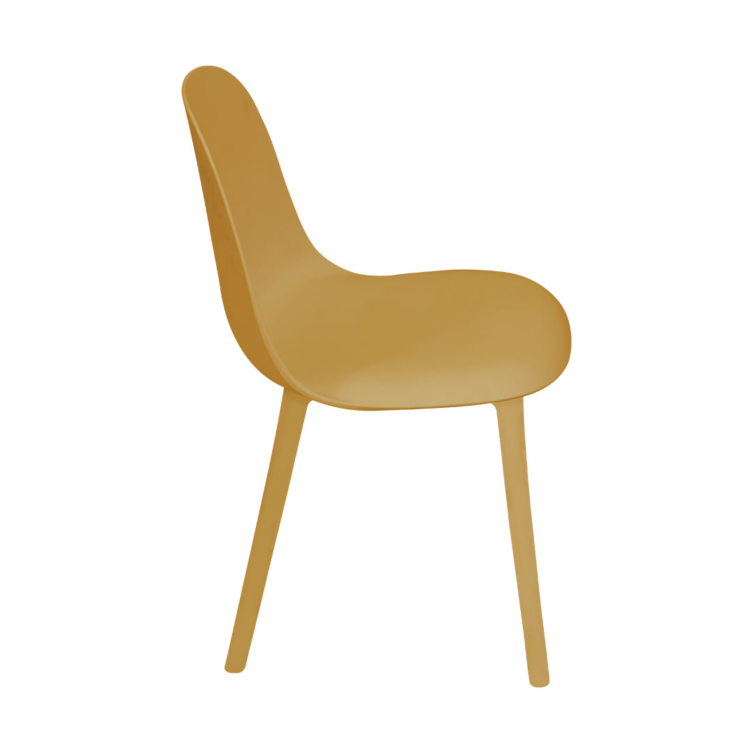 Set de 4 Sillas Ergonómicas – Color Mostaza