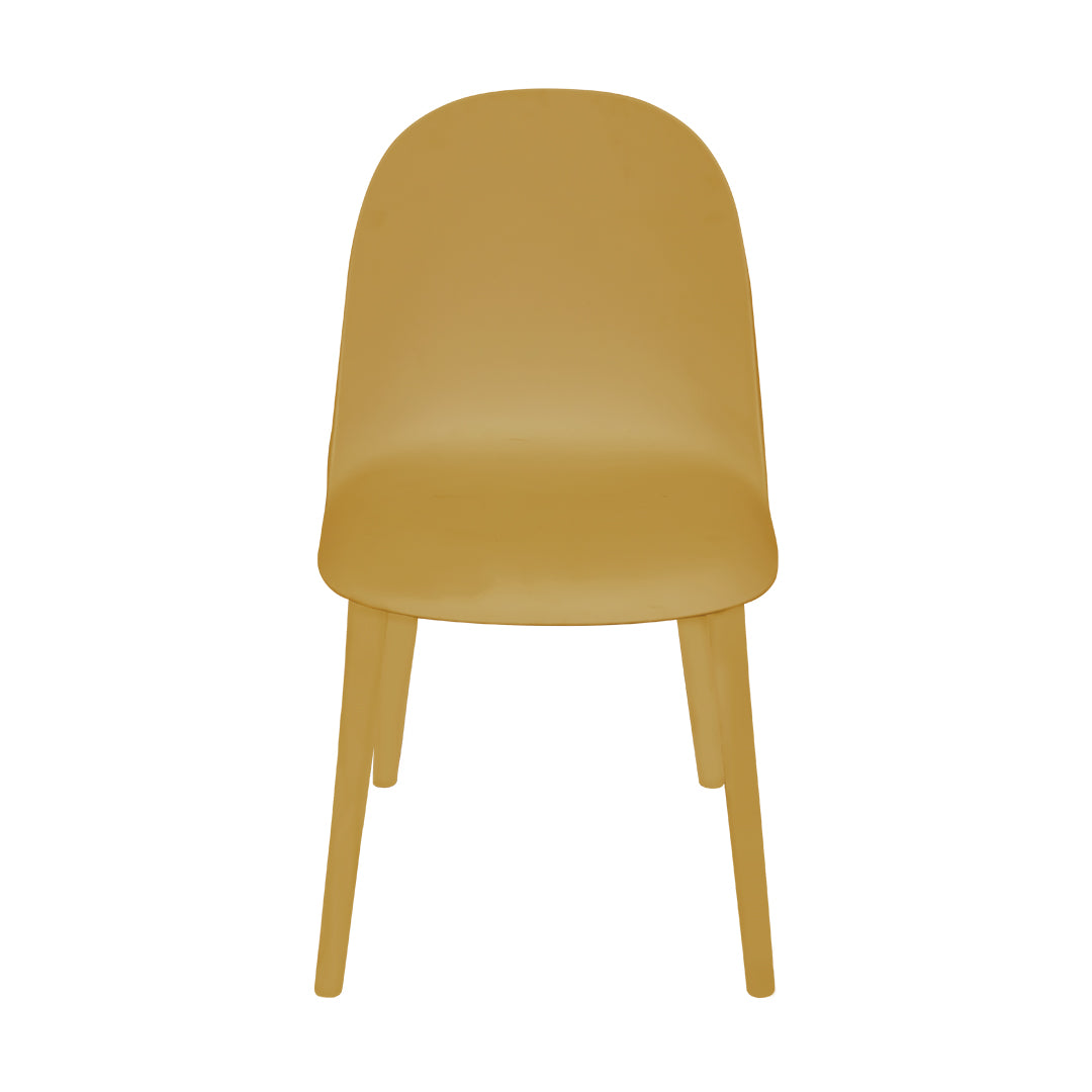 Set de 4 Sillas Ergonómicas – Color Mostaza