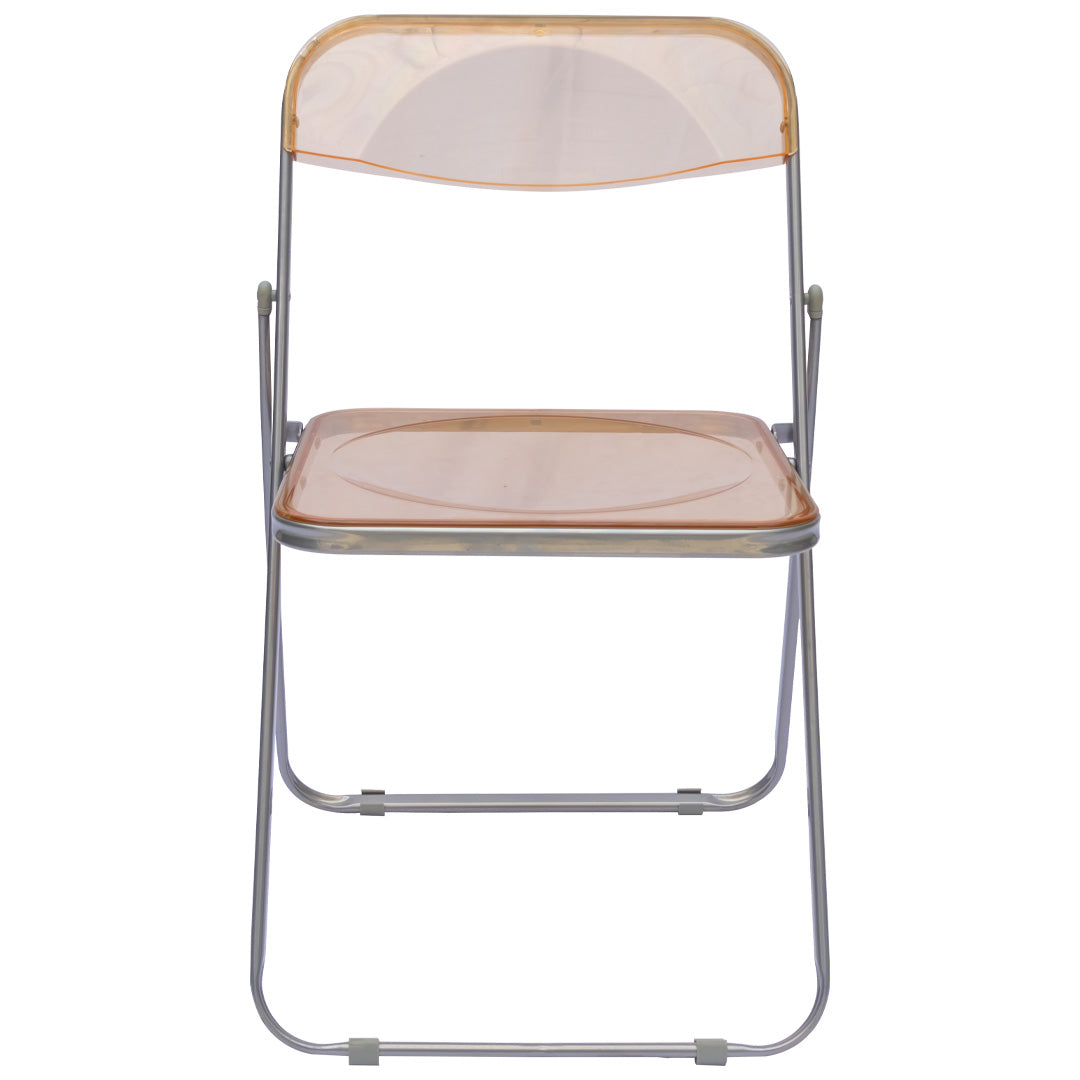 Silla Plegable Transparente - Color Amarillo