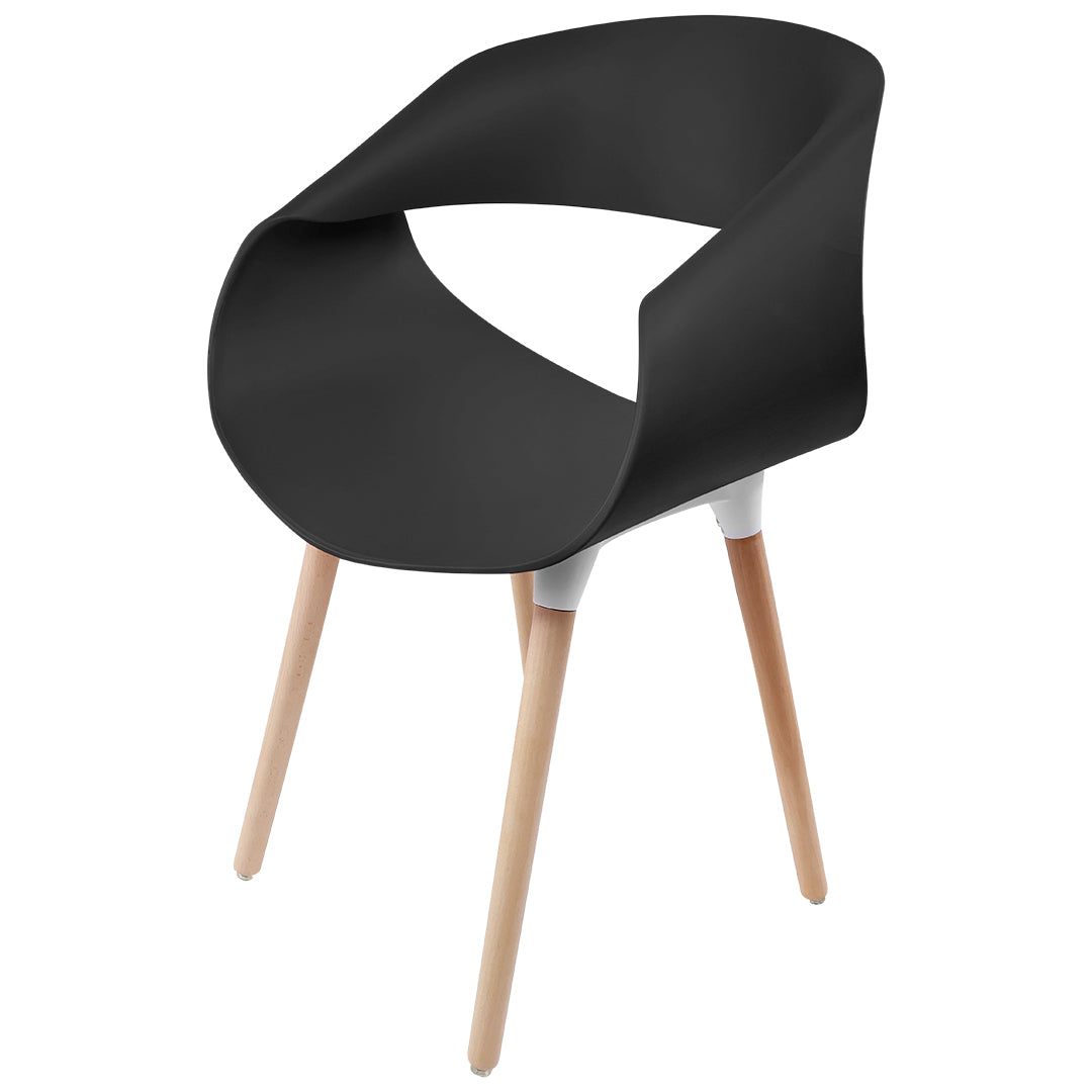 Silla Tipo Eames Plastic Armchair - Color Negro