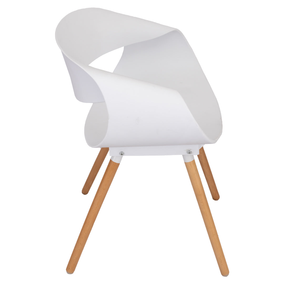 Silla Tipo Eames Plastic Armchair - Color Blanco