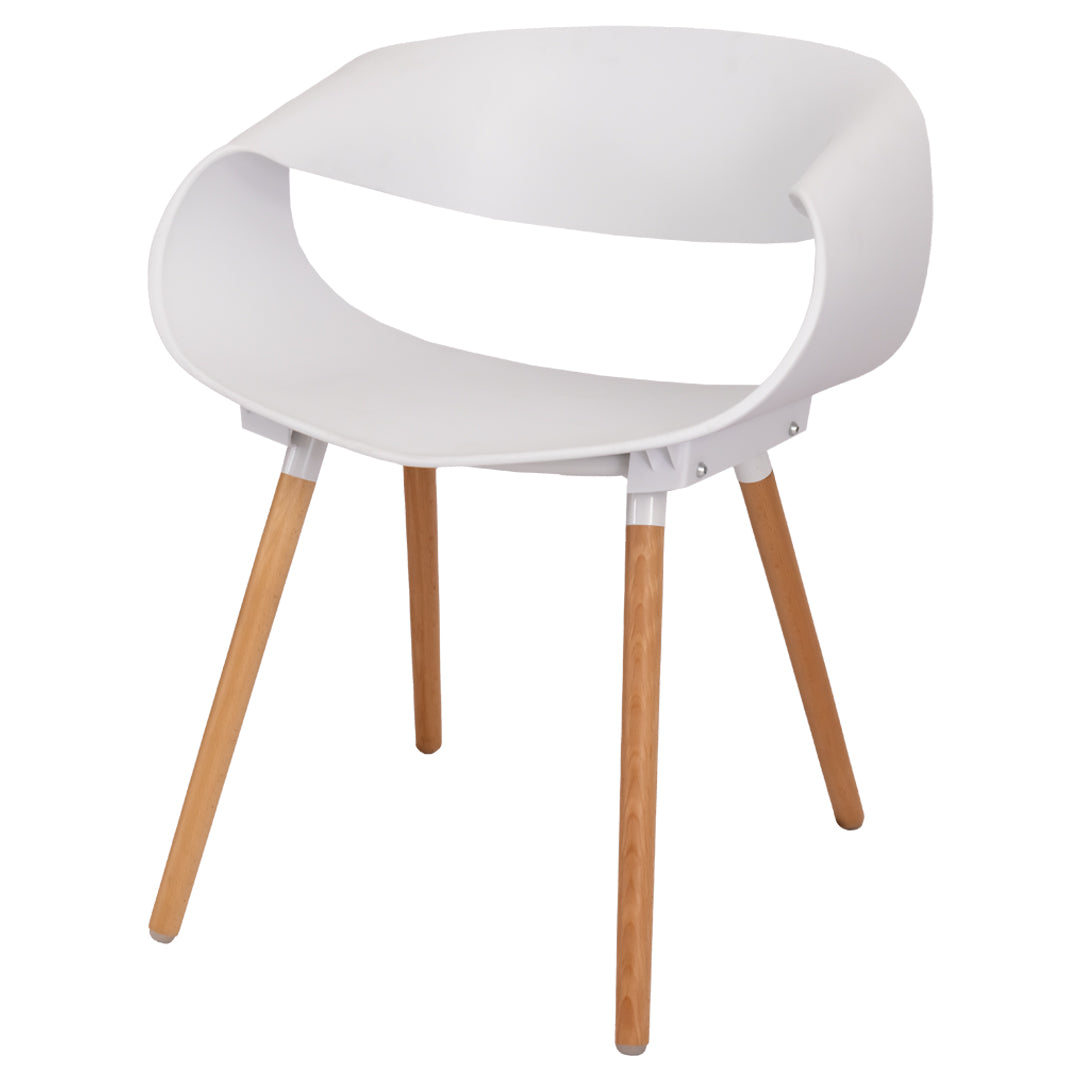Set de 4 Sillas Tipo Eames Plastic Armchair - Color Blanco