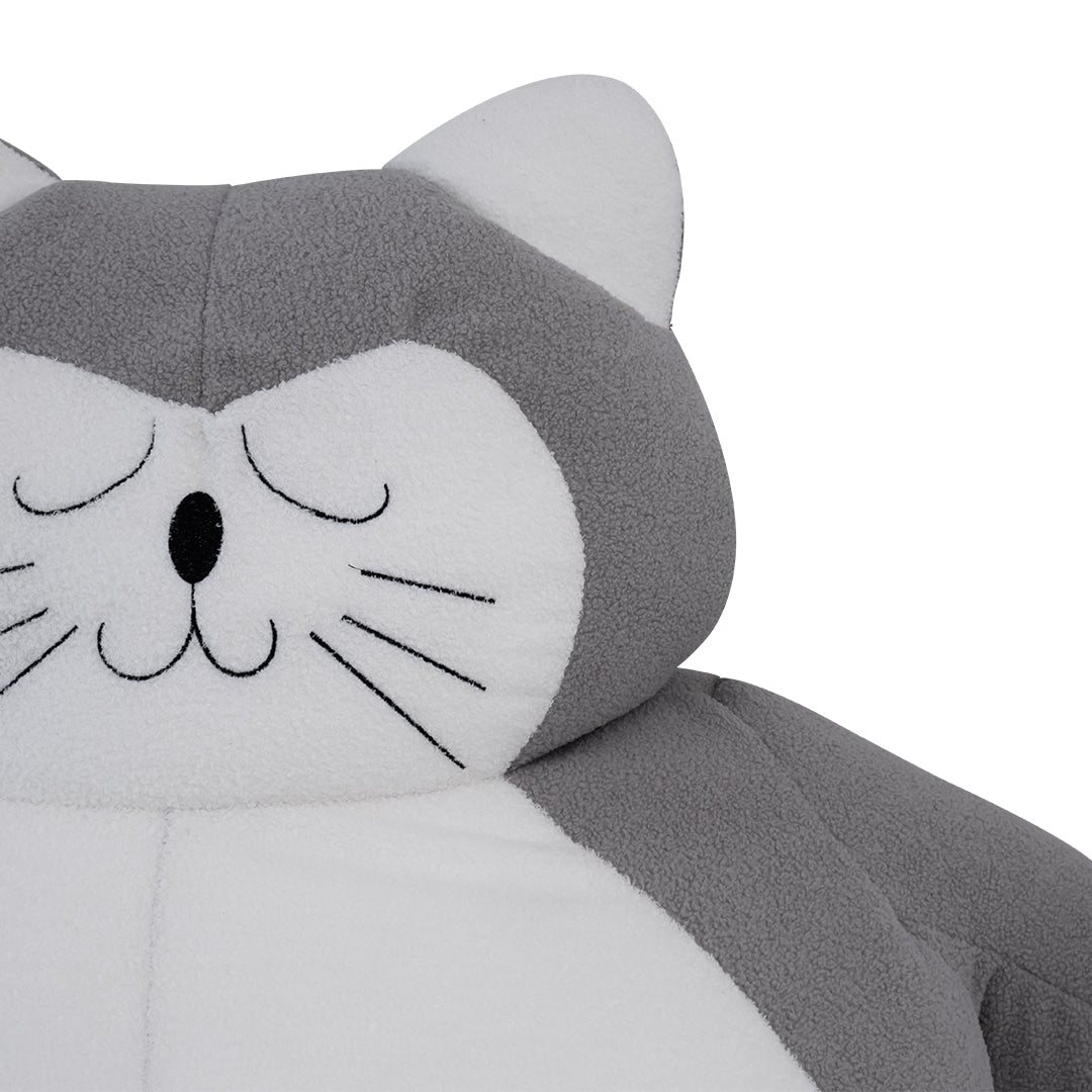 Sofá Tipo Puff “Gato Gris”