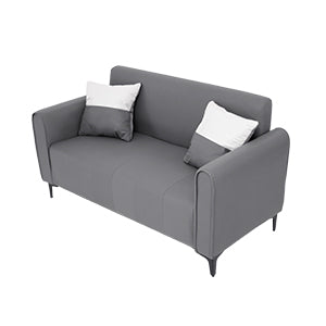 Sofá de 2 Plazas Gris y Blanco