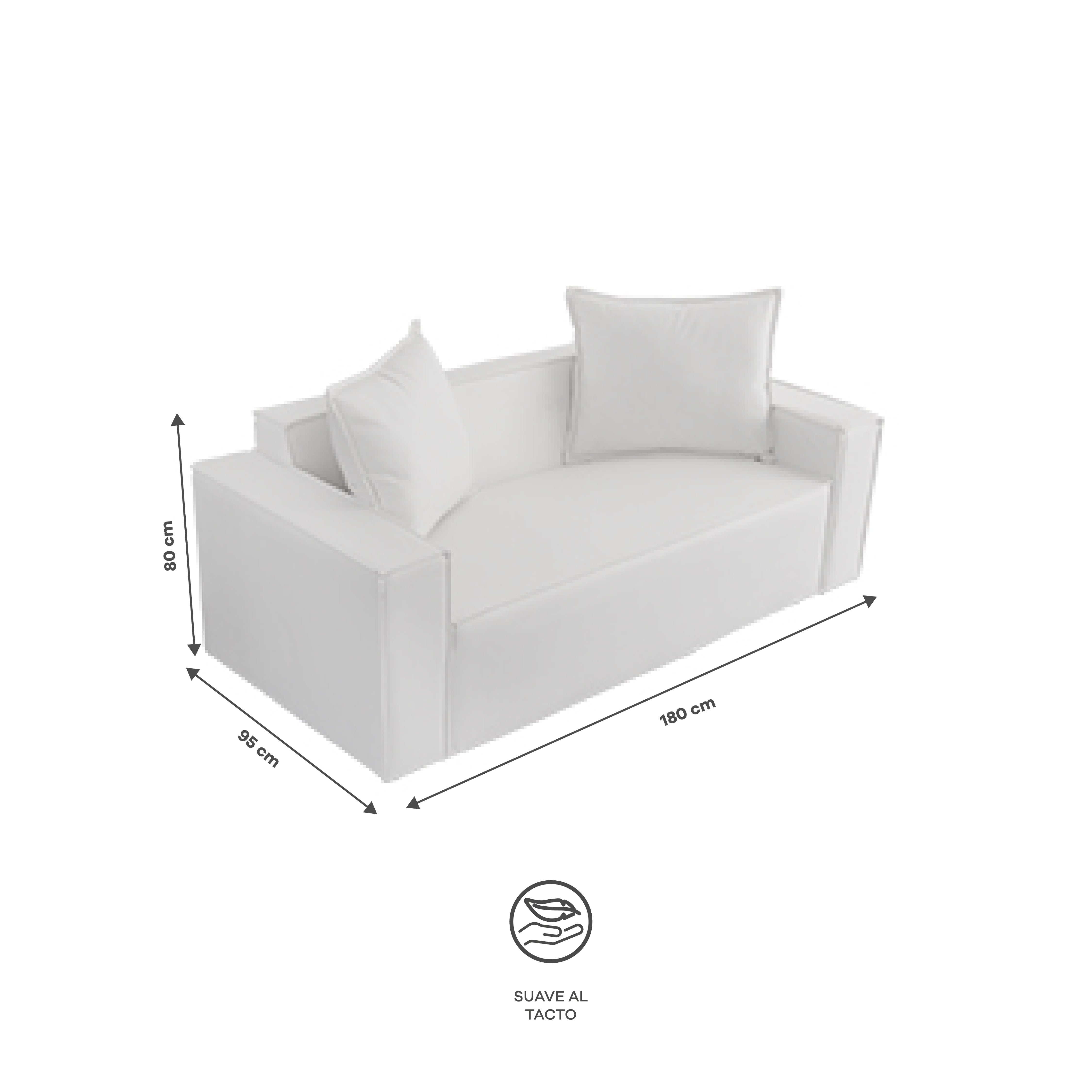 Set de Sala Blanca y Mesa de Centro Blanca Anidadle