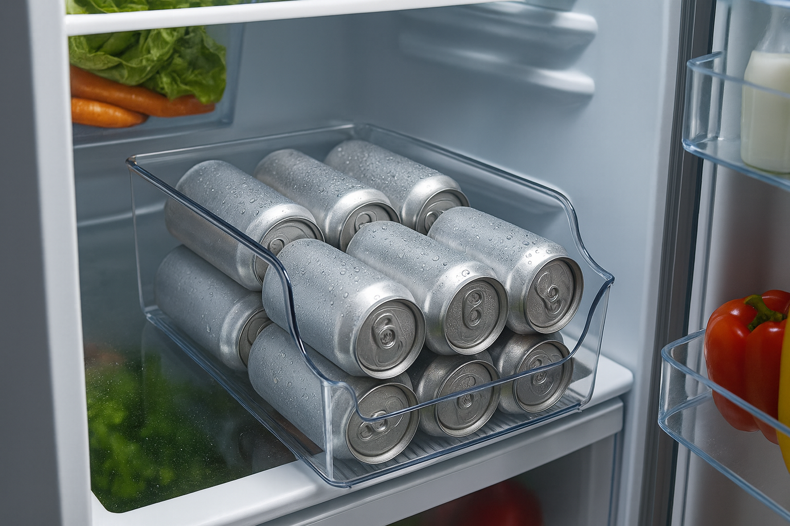 Dispensador de Latas Transparente Grande
