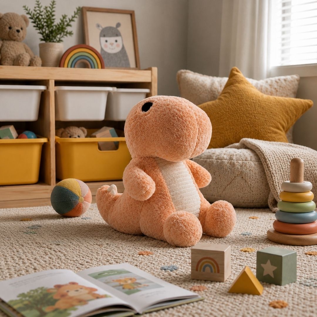 Muñeco de Peluche - Dinosaurio Rosa