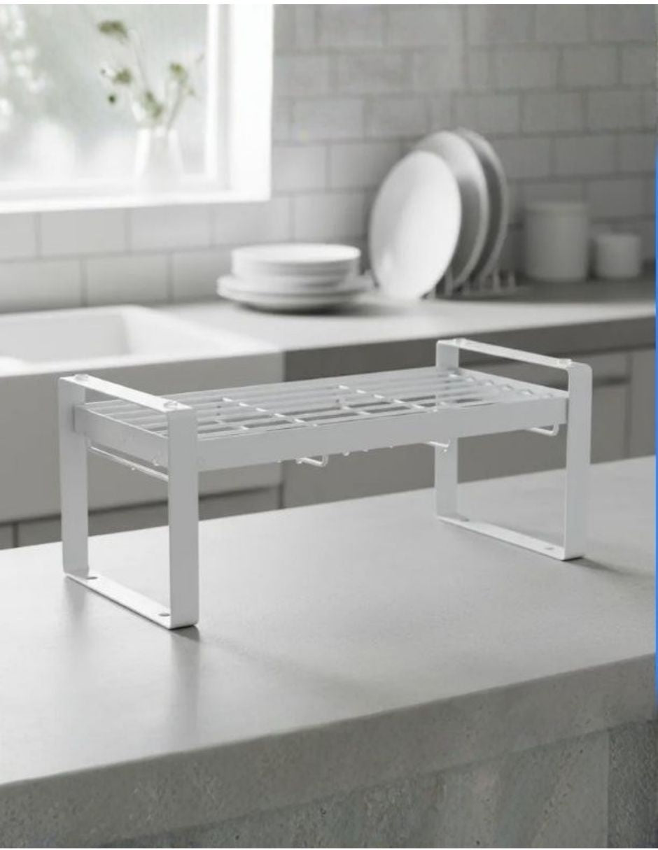 Rejilla Metálica para Escurrir Tazas - Blanco