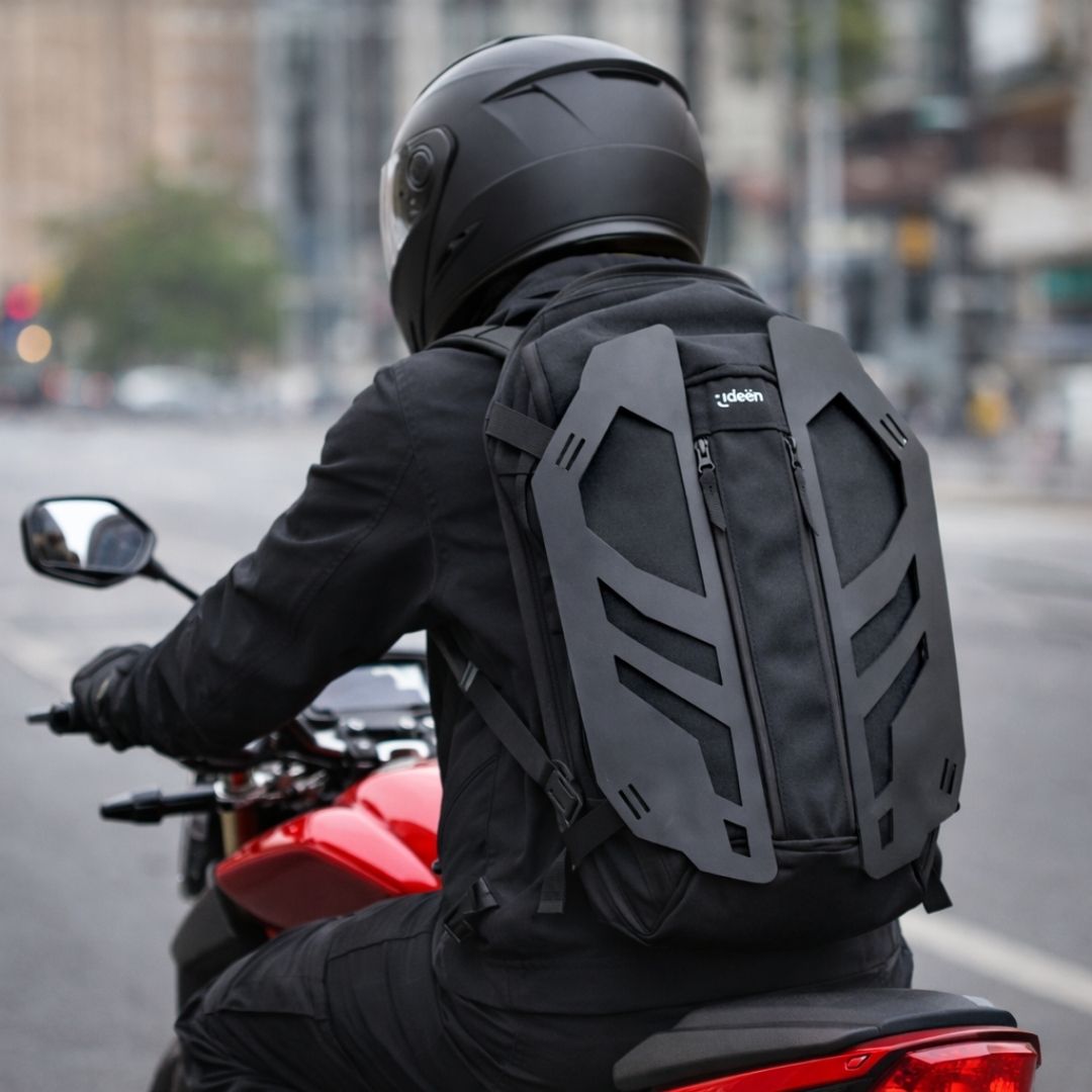 Mochila Negra con Caparazón