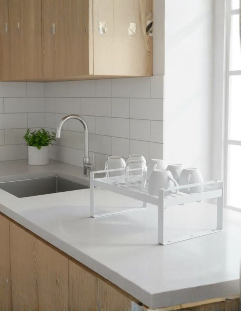 Rejilla Metálica para Escurrir Tazas - Blanco