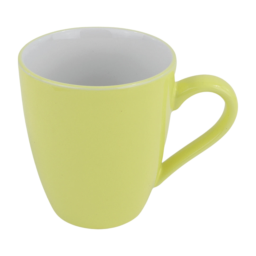 Vajilla Elin para 6 Personas - Cerámica Amarillo/Blanco 24 piezas