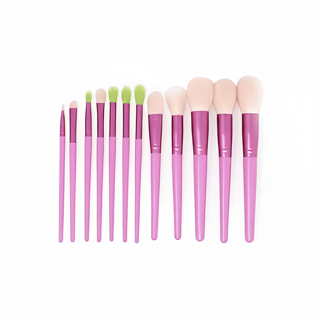 Kit Completo de 12 Brochas - Color rosa