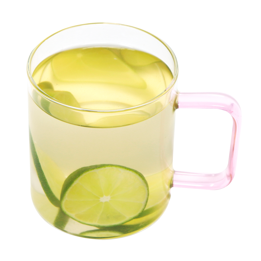Taza Transparente con Asa de Color 400 ml - Varios Colores