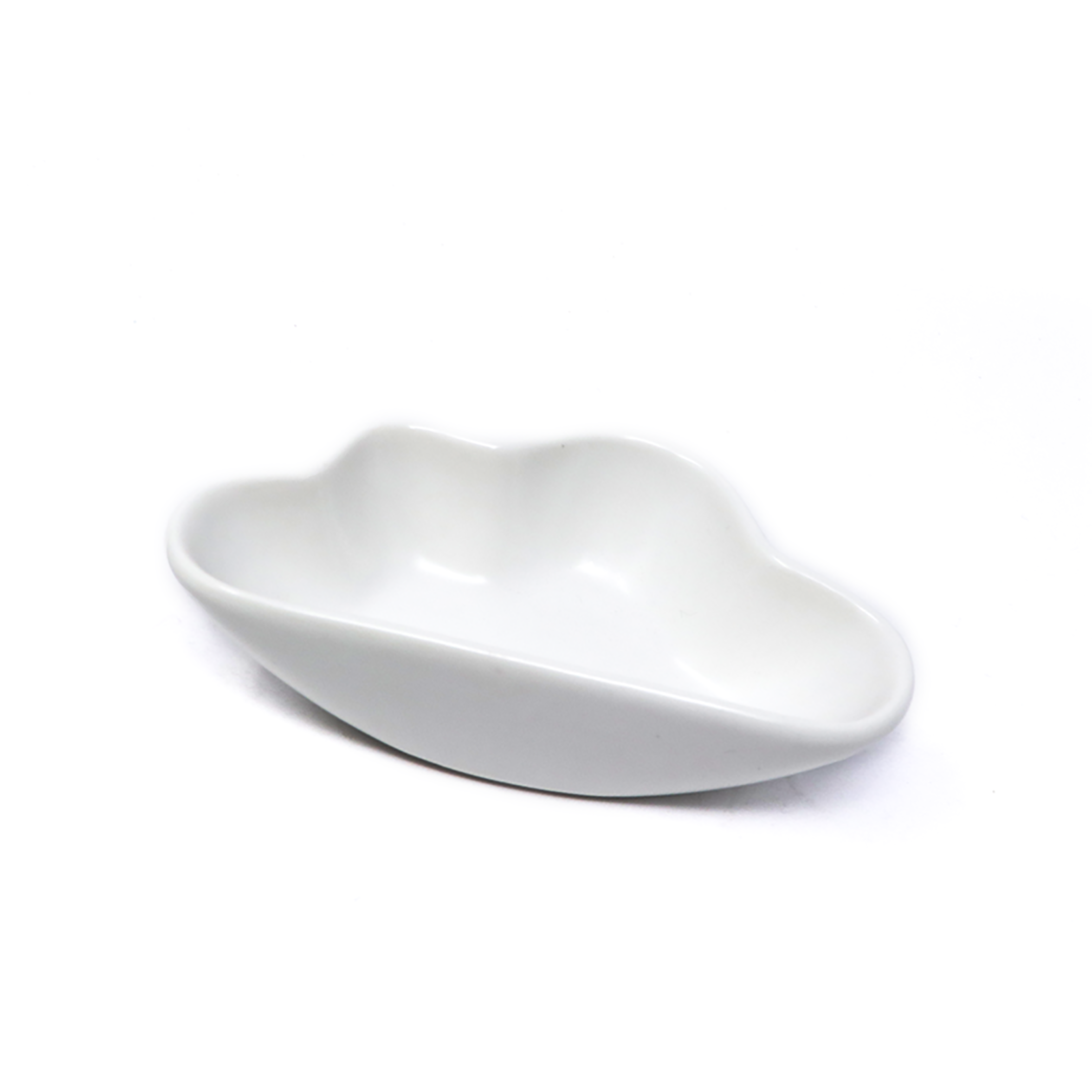 Plato Cerámica Nube Chico – Blanco