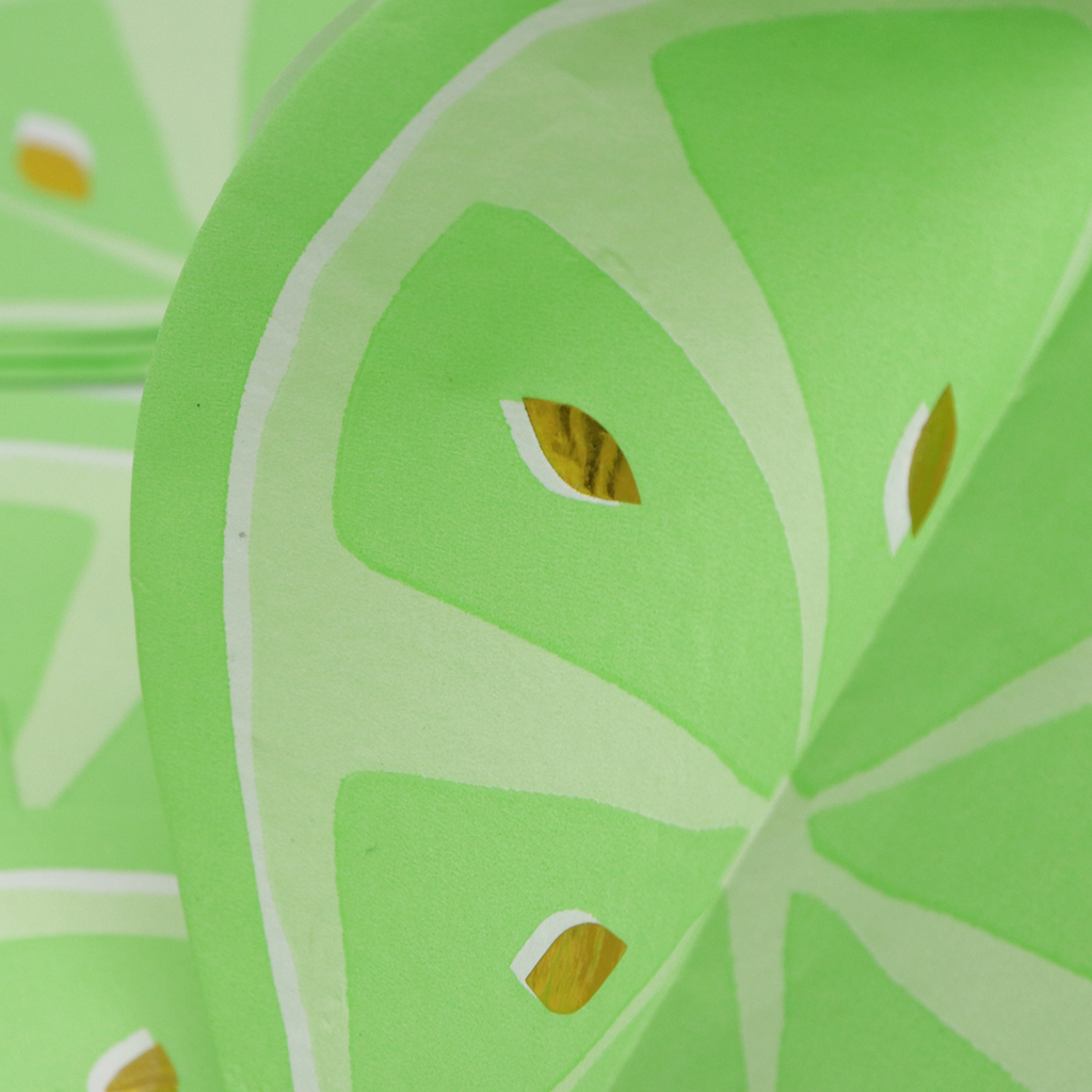 Kit de Fiesta Citrica Limon Verde: Platos, Vasos, Cubiertos, Popotes, Servilletas y Decoración