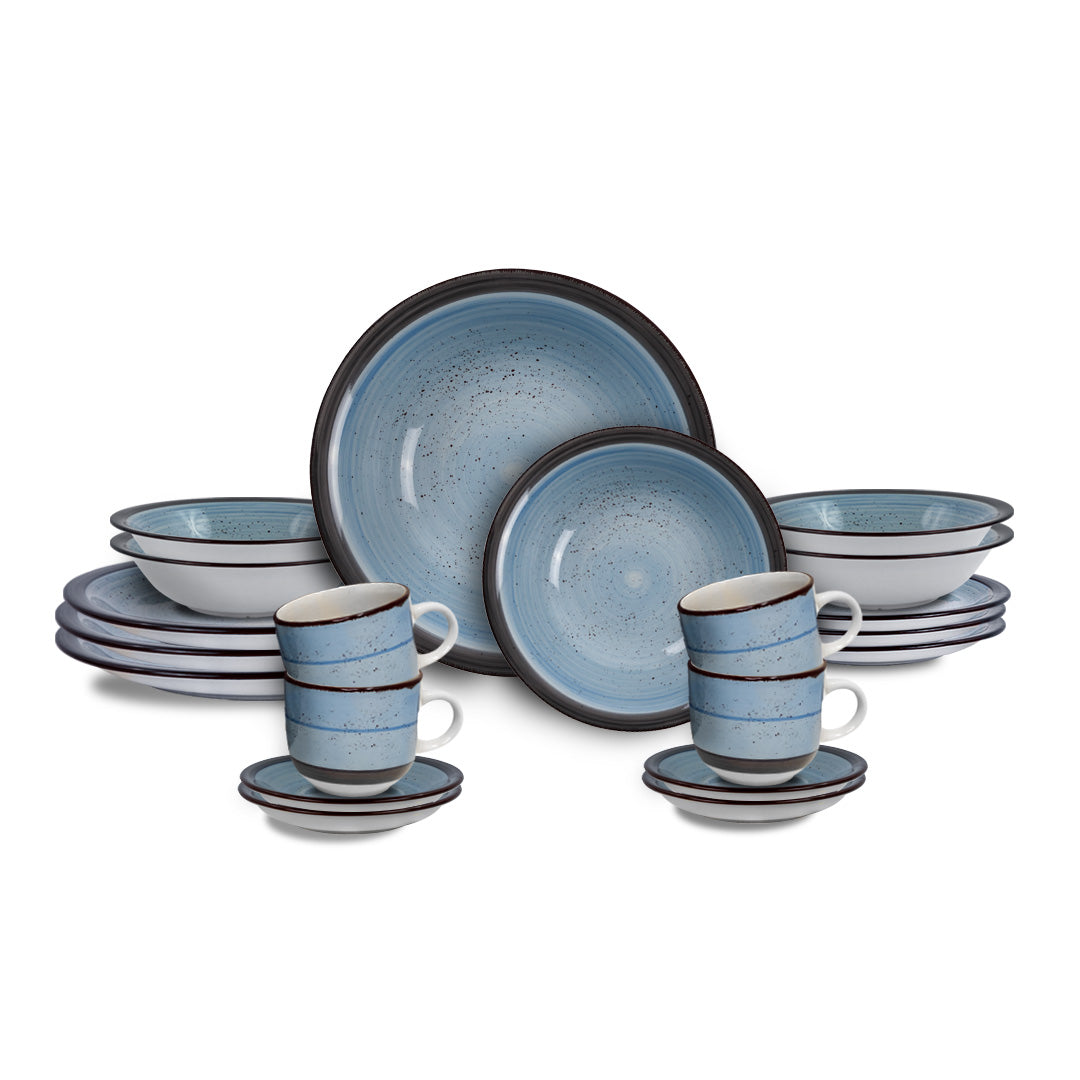 Vajilla Kaya para Personas Cerámica Azul 16 piezas – IdeenstoresMX