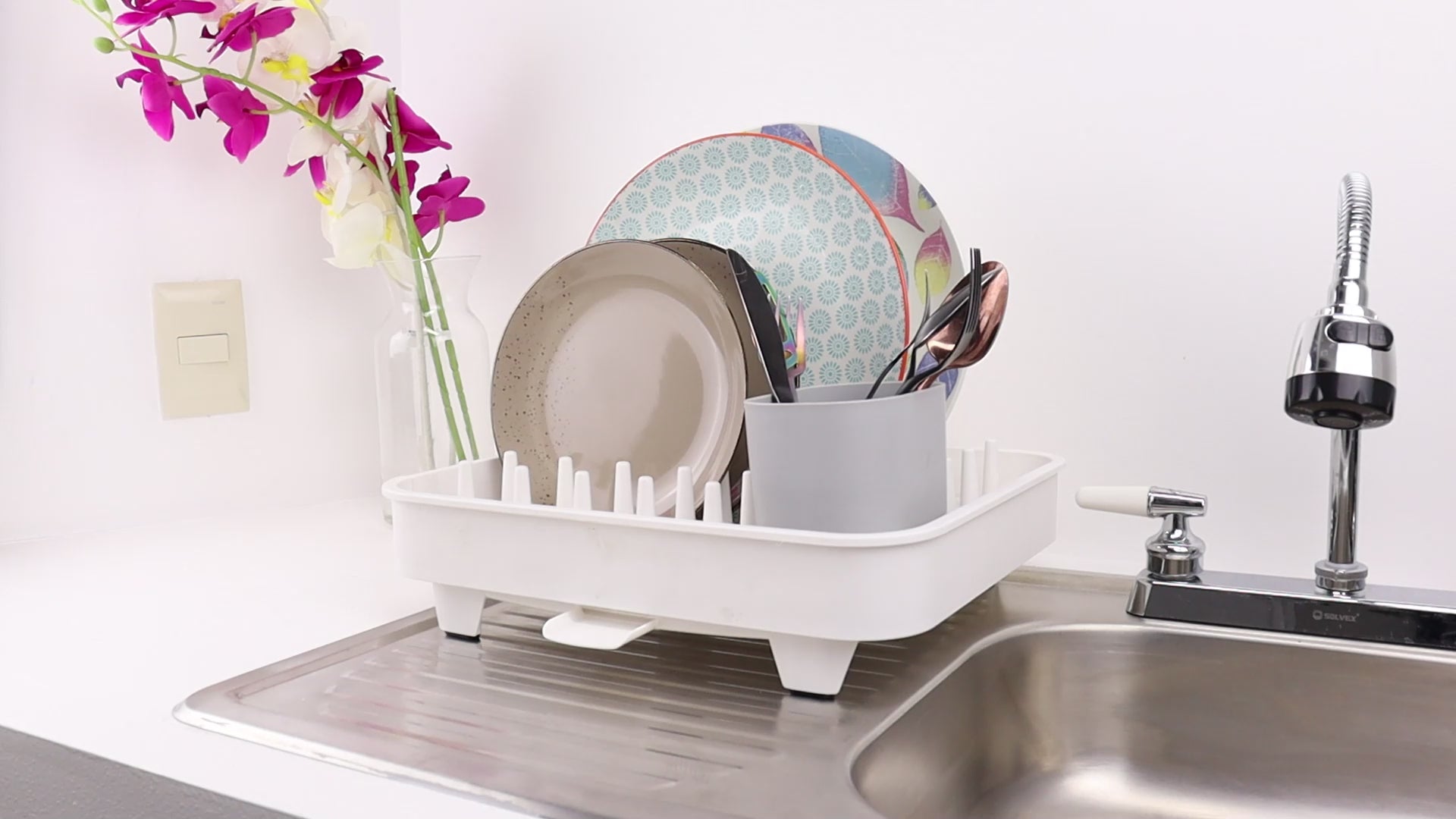Escurridor de Platos Extensible - Rejilla de Silicona