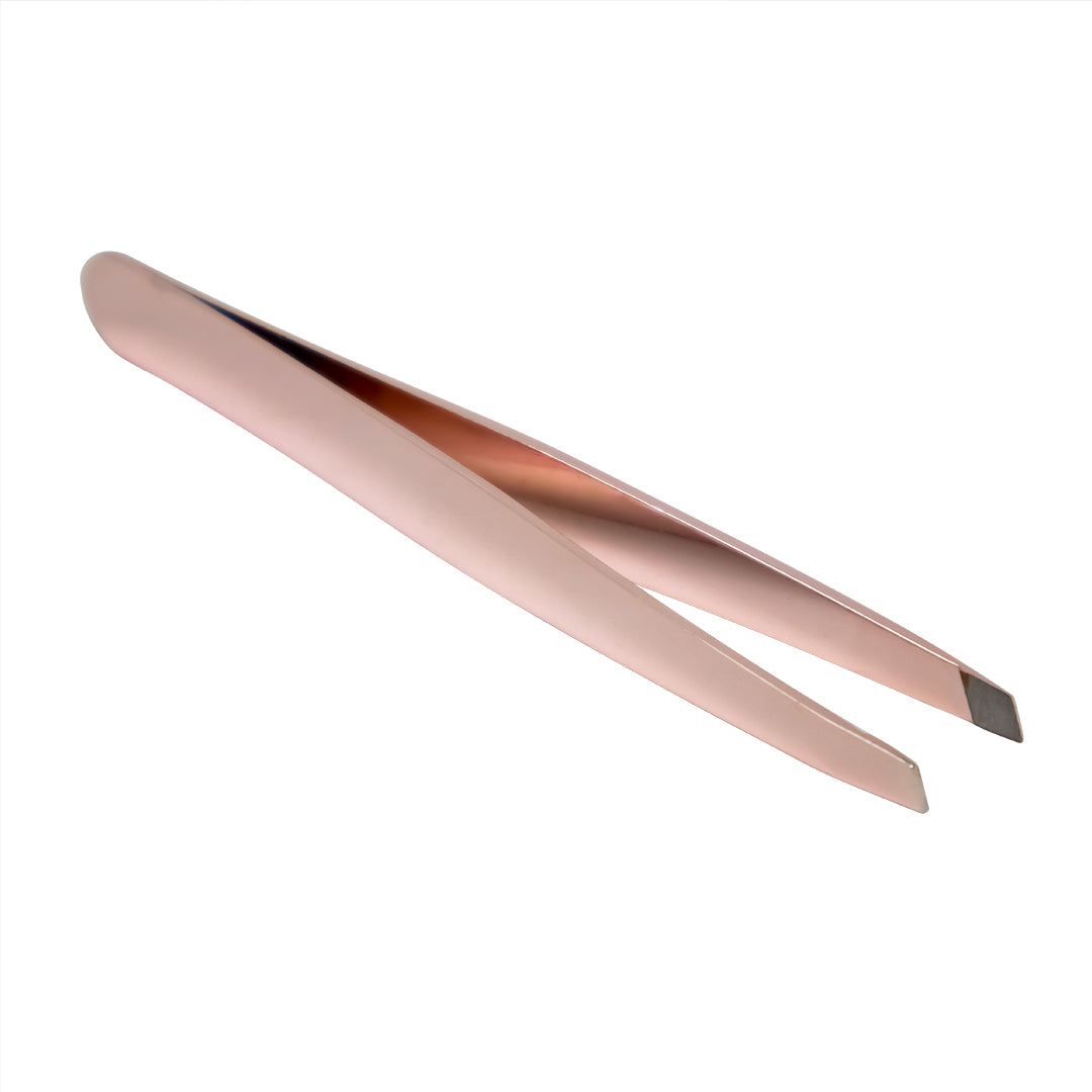 Pinza para Cejas Color Oro Rosa – Elegancia y Precisión al Alcance de tu Mano