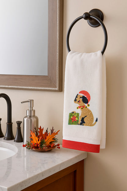 Set de 2 Toallas de mano navideñas - Algodón