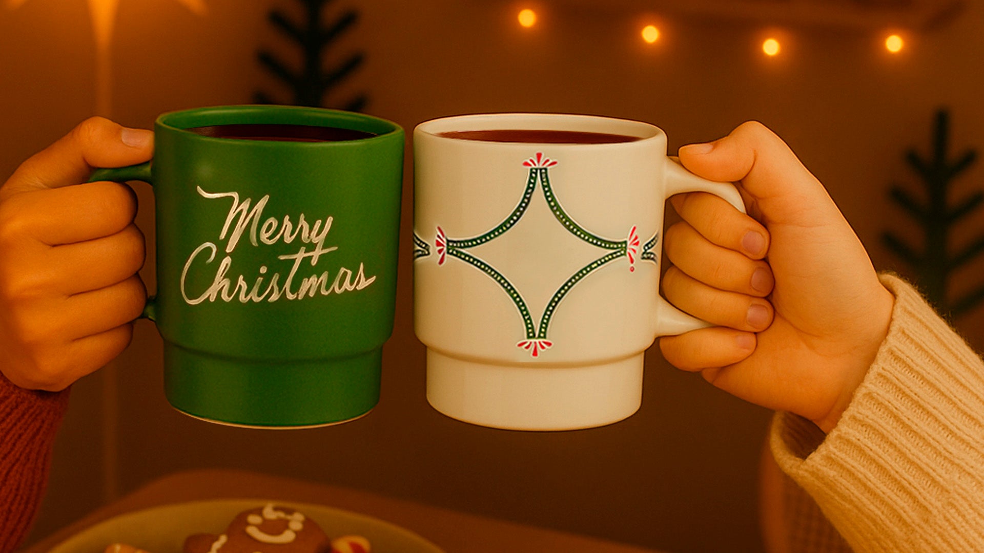 Set de 2 Tazas "Merry Christmas" - 410 ml