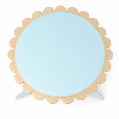 Stand para Cupcakes o Pastel color Azul/ Dorado - 1 Nivel