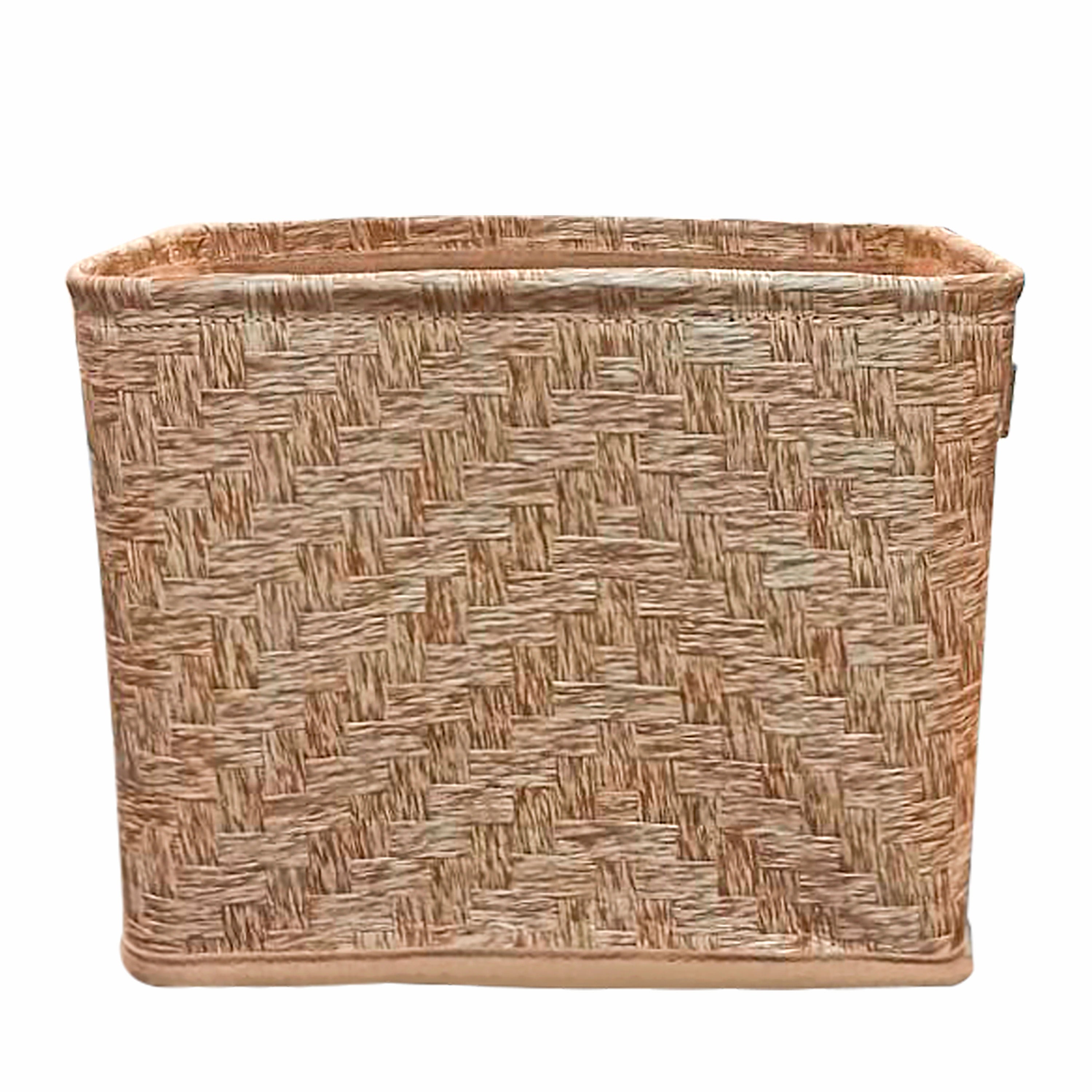 Canasta Organizadora de MDF y Metal  -  28x20x25 cm