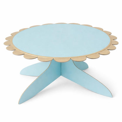 Stand para Cupcakes o Pastel color Azul/ Dorado - 1 Nivel