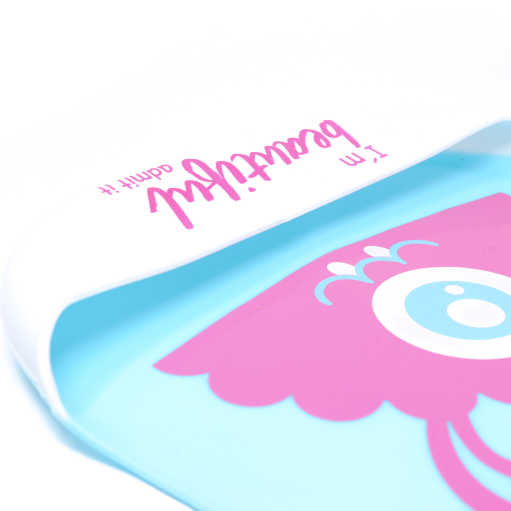 Babero de Silicona Antiderrames – Monster "I'm Beautiful"