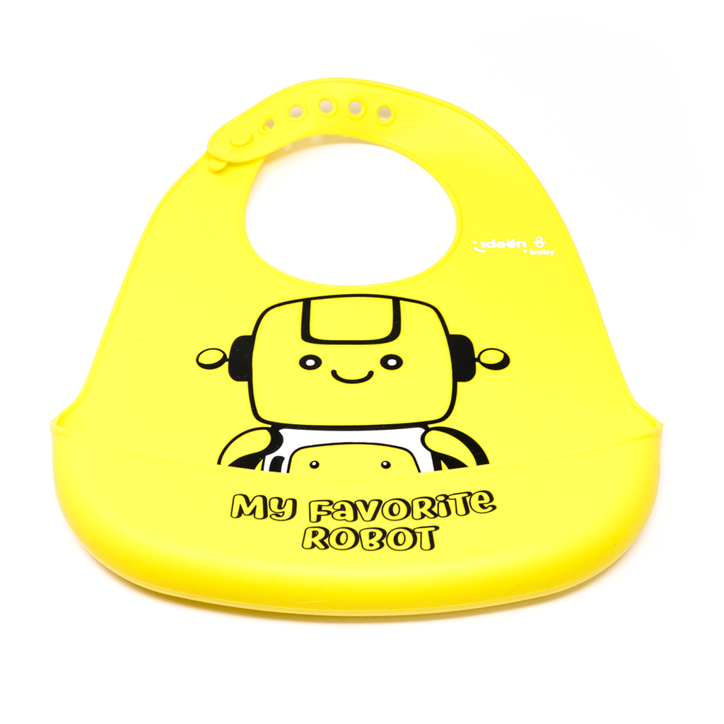Babero de Silicona Antiderrames – “My Favorite Robot”