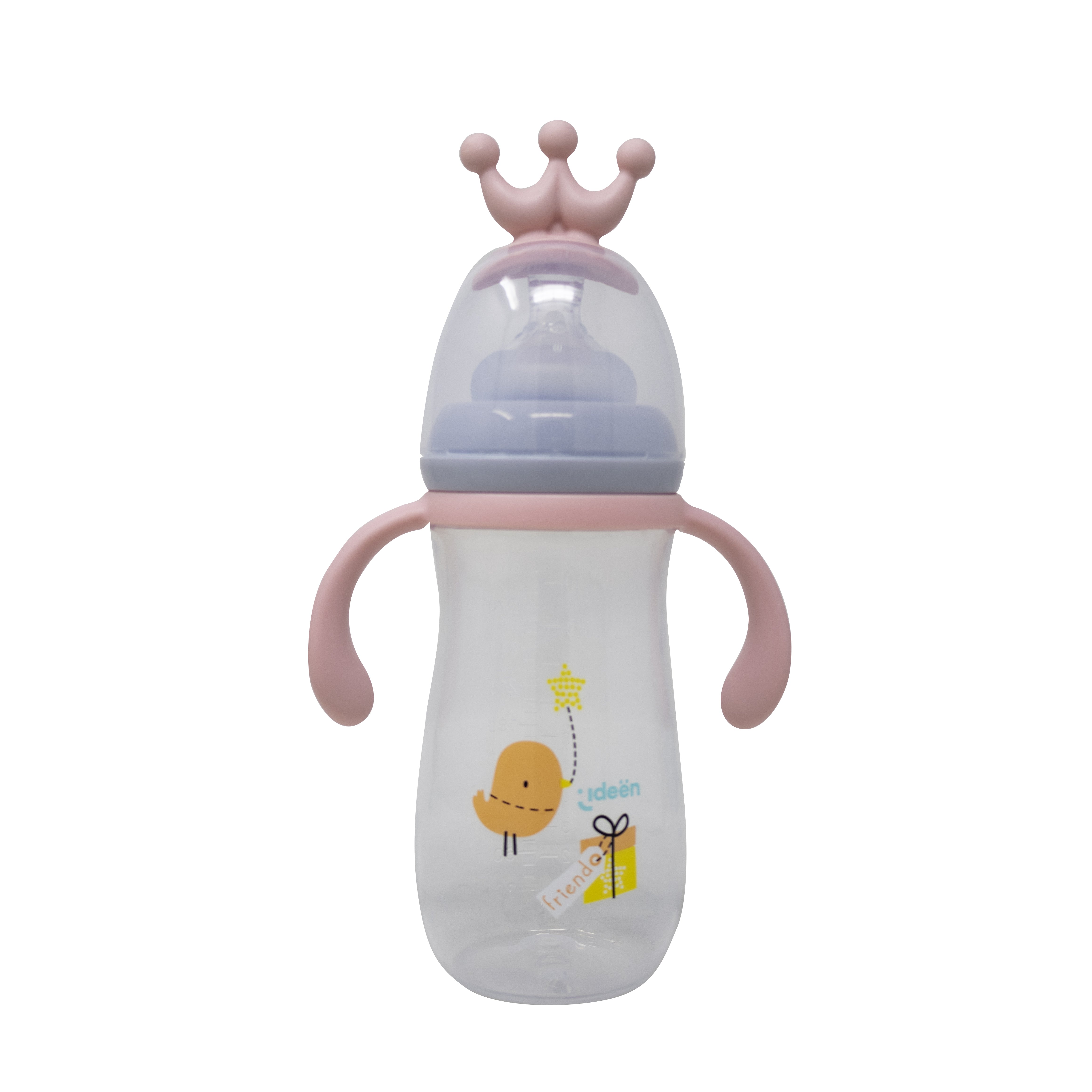Biberón Anticólicos de 300 ml – Color Rosa Suave