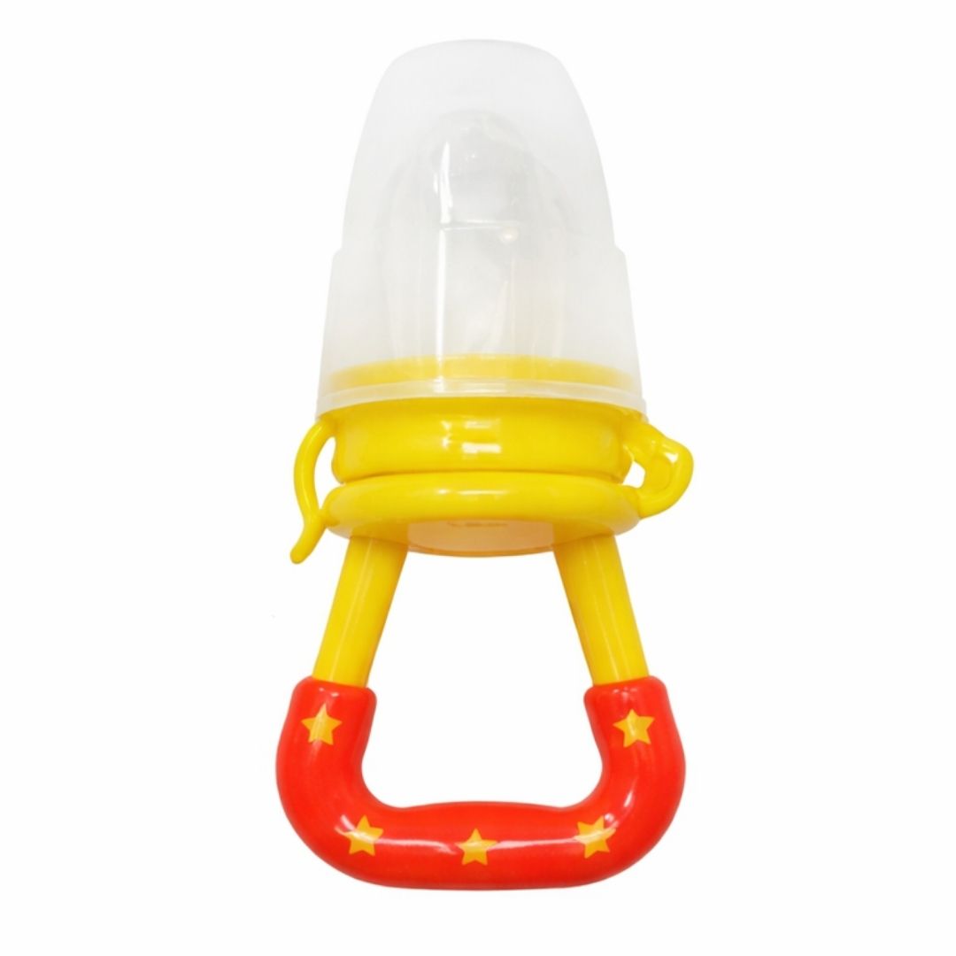 Chupón Mordedera de Frutas para Bebé – Color Amarillo Naranja