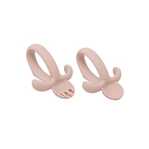 Cubiertos para Bebé de Silicona –  Rosa