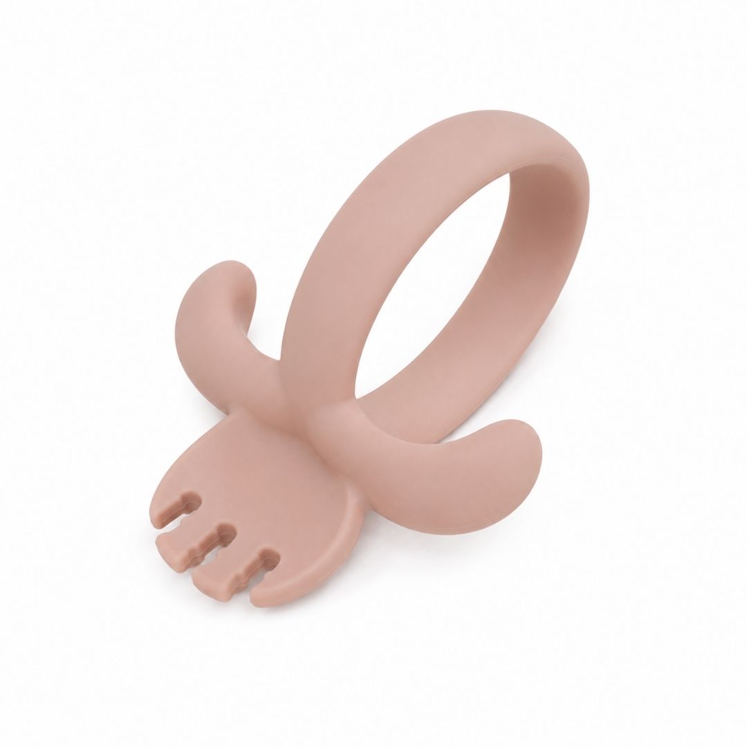 Cubiertos de Silicona Rosa - Cuchara y Tenedor