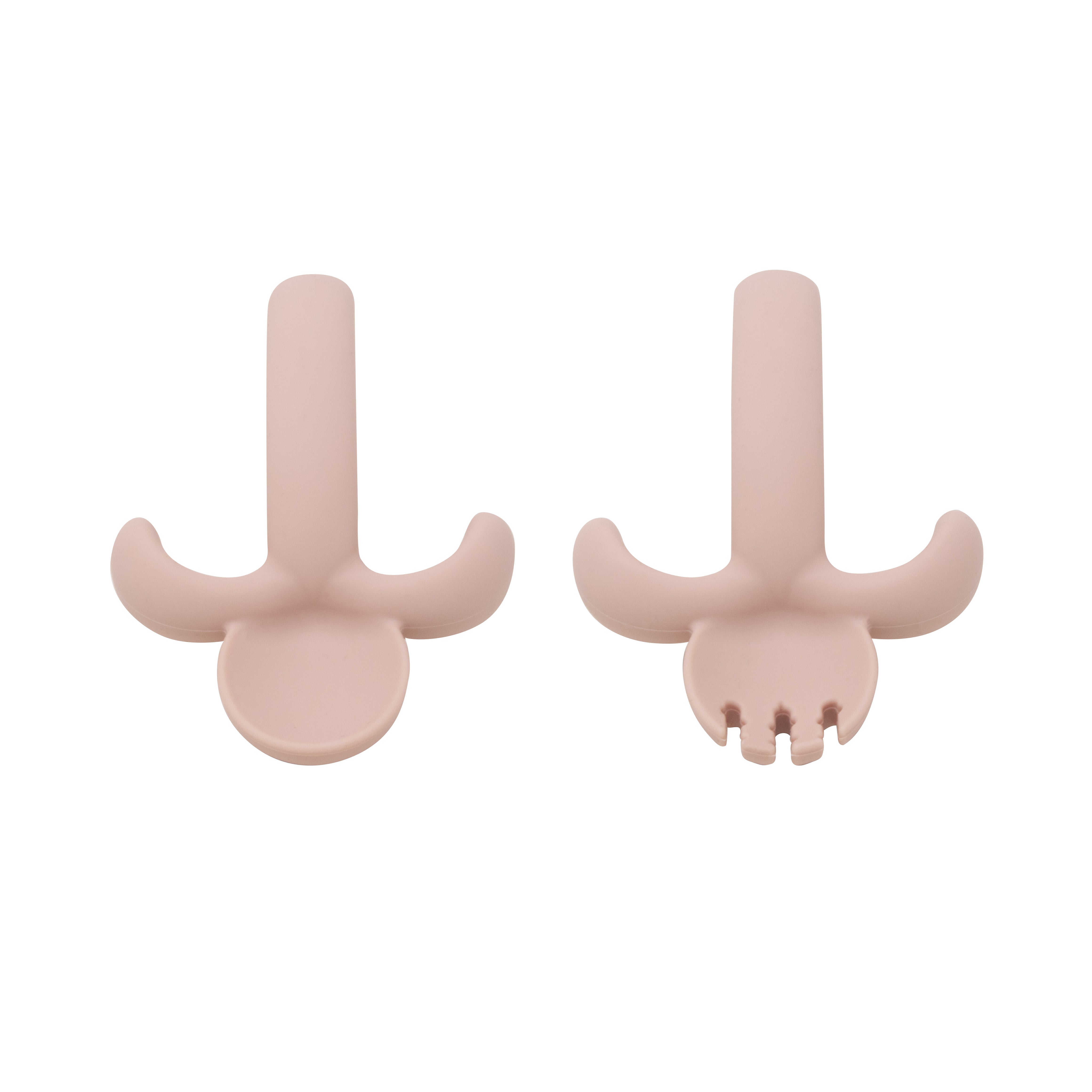 Cubiertos para Bebé de Silicona –  Rosa