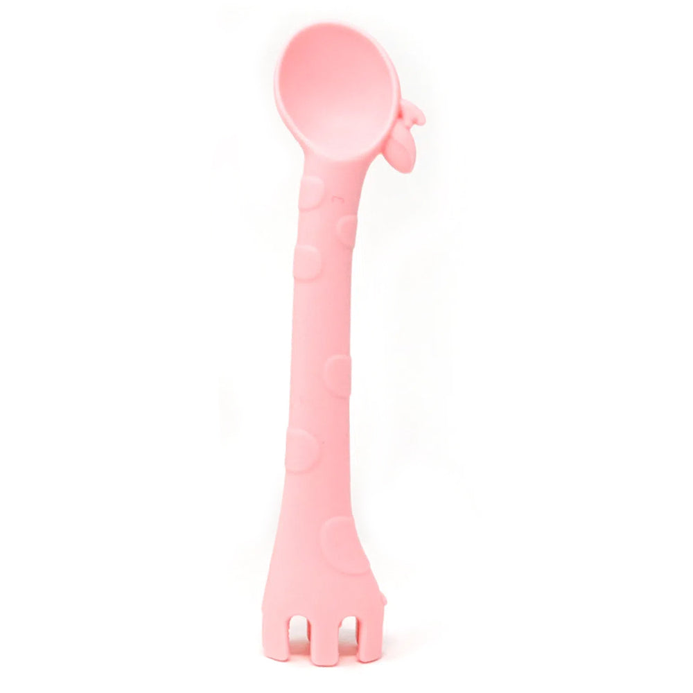 Cuchara Tenedor Entrenadora Para Bebé - Rosa