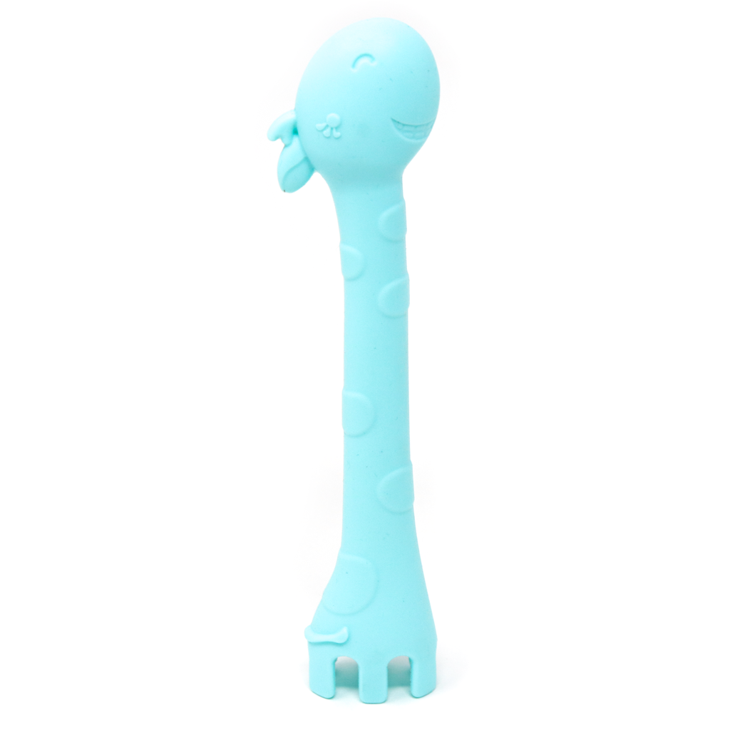 Cuchara Entrenadora de Silicona para Bebé – Color Verde