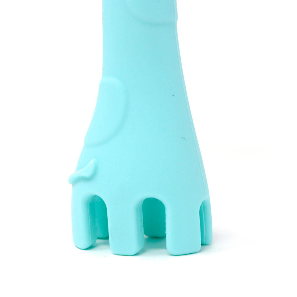 Cuchara Entrenadora de Silicona para Bebé – Color Verde