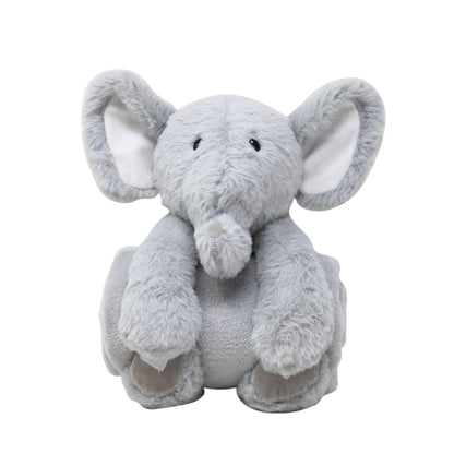 Frazada Afelpada con Muñeco de Peluche Elefante