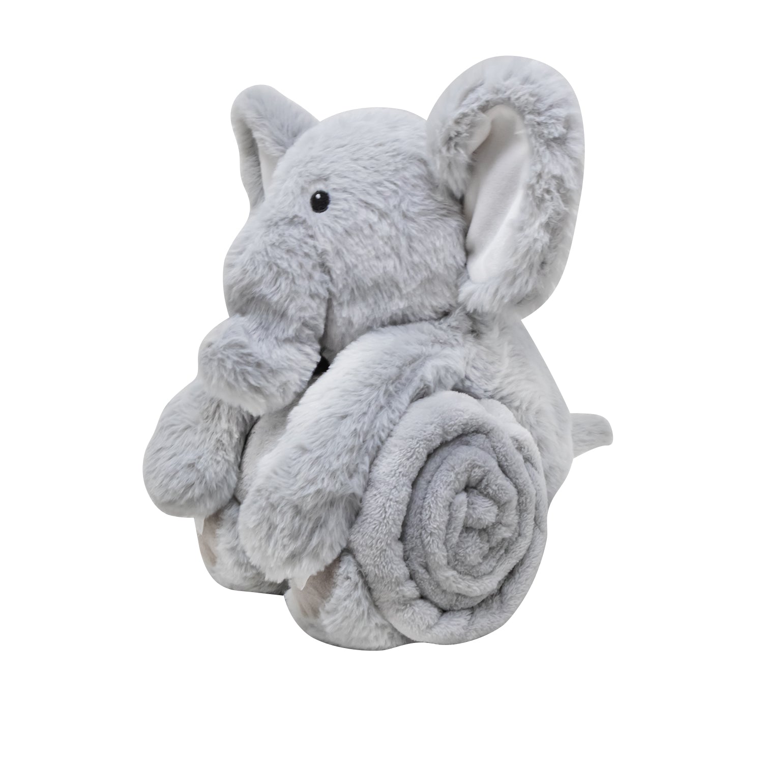 Frazada Afelpada con Muñeco de Peluche Elefante
