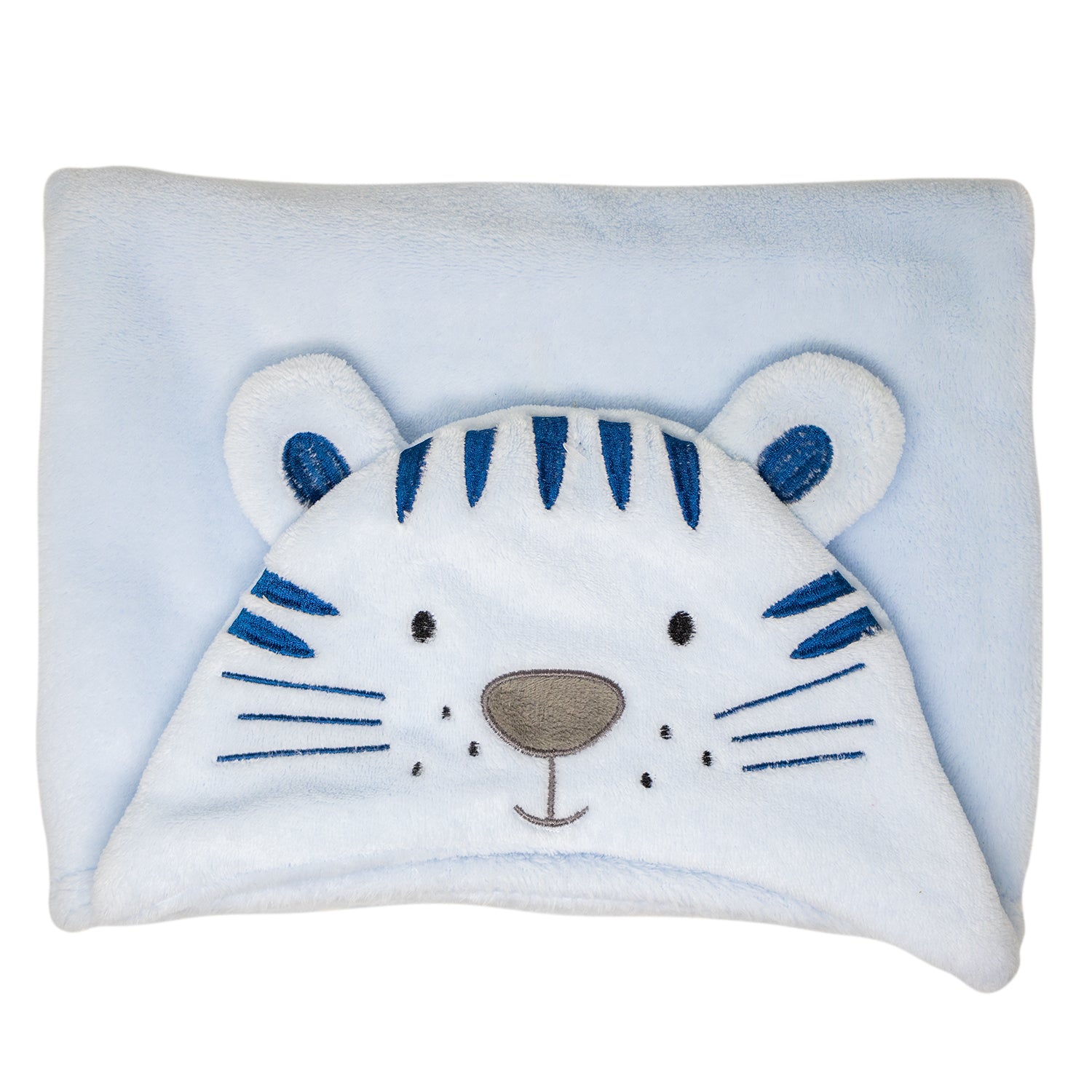 Manta para Bebé con Capucha – Foca Azul