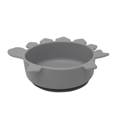 Plato de Silicona para Bebé Dinosaurio - Color Gris
