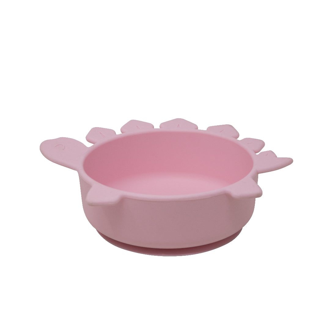 Plato de Silicona para Bebé Dinosaurio - Rosa