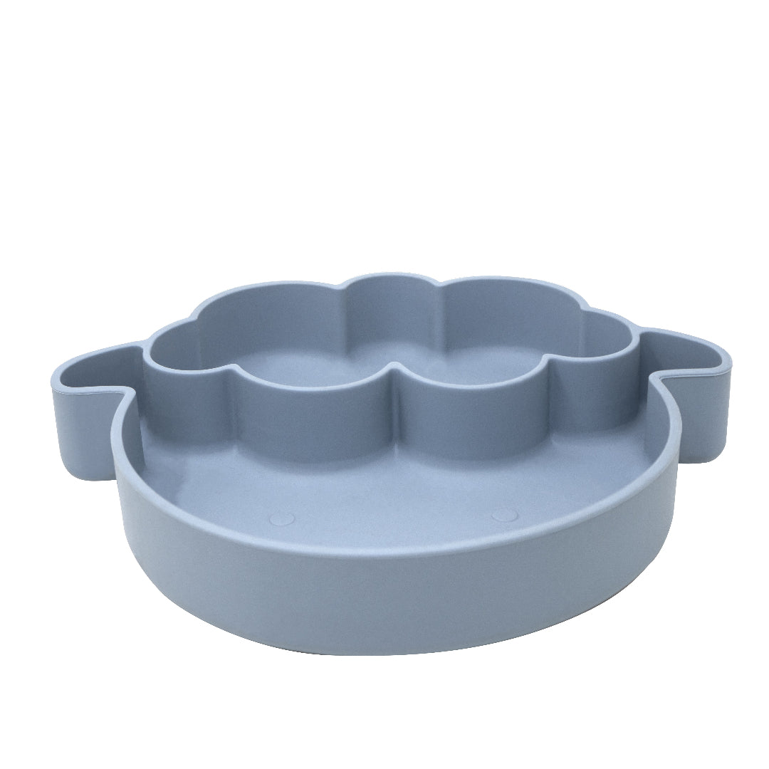 Plato para Bebé de Silicona  Oveja - Azul Oscuro
