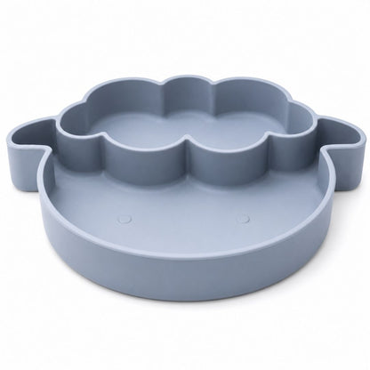 Plato para Bebé de Silicona  Oveja - Azul Oscuro