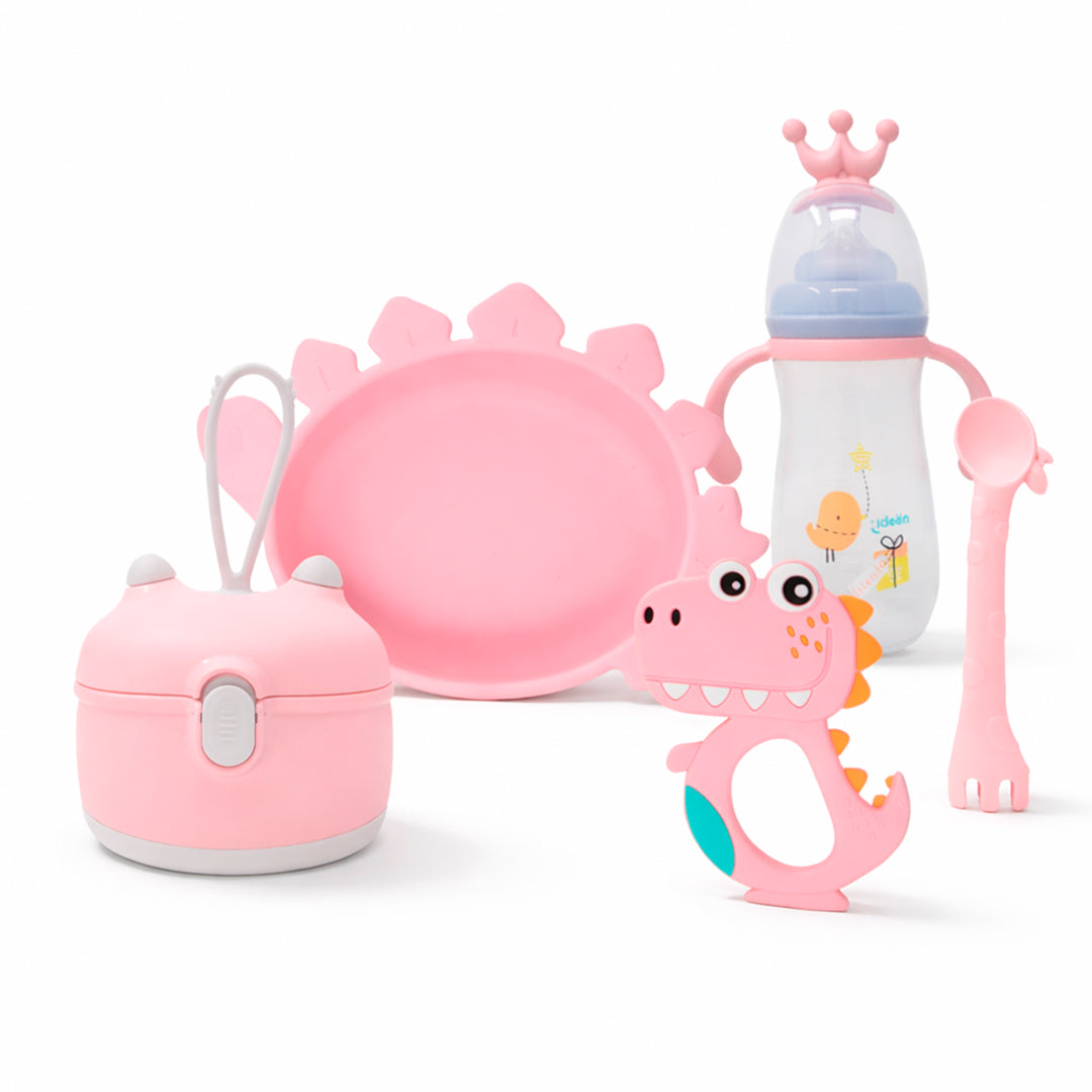 Set Completo de Alimentación Bebé 5 Piezas Silicón